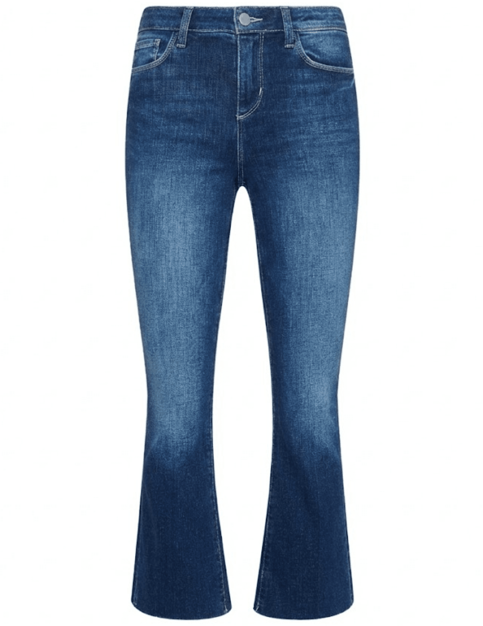 L’AGENCE Kendra high rise crop flare jean in Delaney