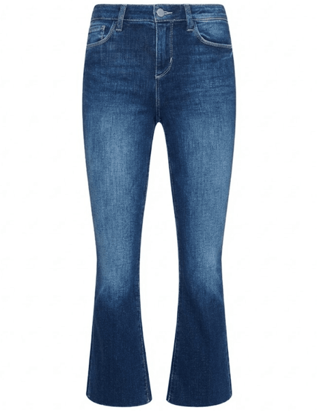 L'AGENCE Kendra High Rise Crop Flare Jean | Delaney | Steven Dann