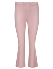 L'AGENCE Kendra High Rise Cropped Coated Jean in Pale Rose