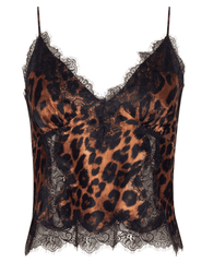 view of L’AGENCE Kimber Leopard Silk Camisole 
