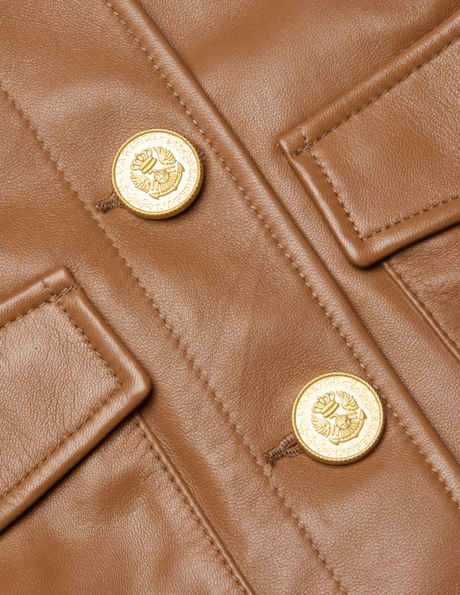 L'Agence - L'AGENCE Kumi Cropped Leather Jacket - Buy Online