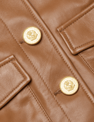 L'Agence - L'AGENCE Kumi Cropped Leather Jacket - Buy Online