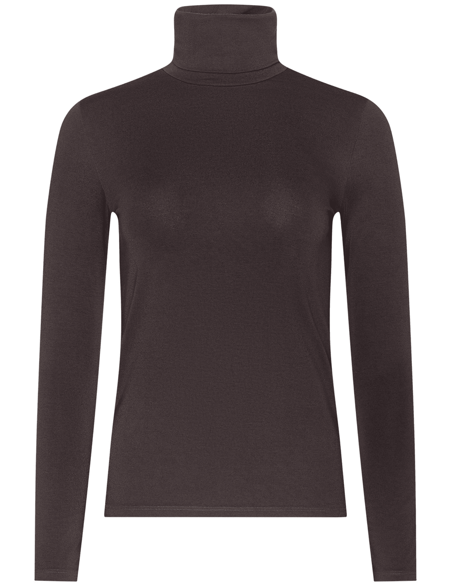 L'AGENCE Lani Turtleneck Top in Dark Java