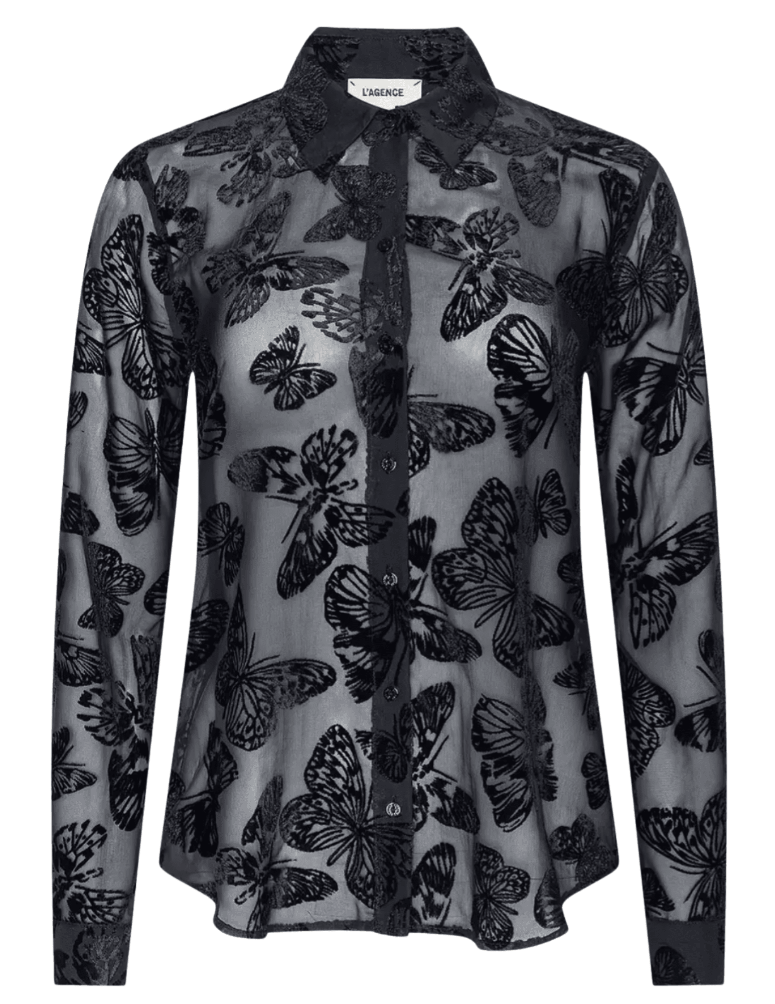 L’AGENCE Laurent Butterfly Burnout Blouse