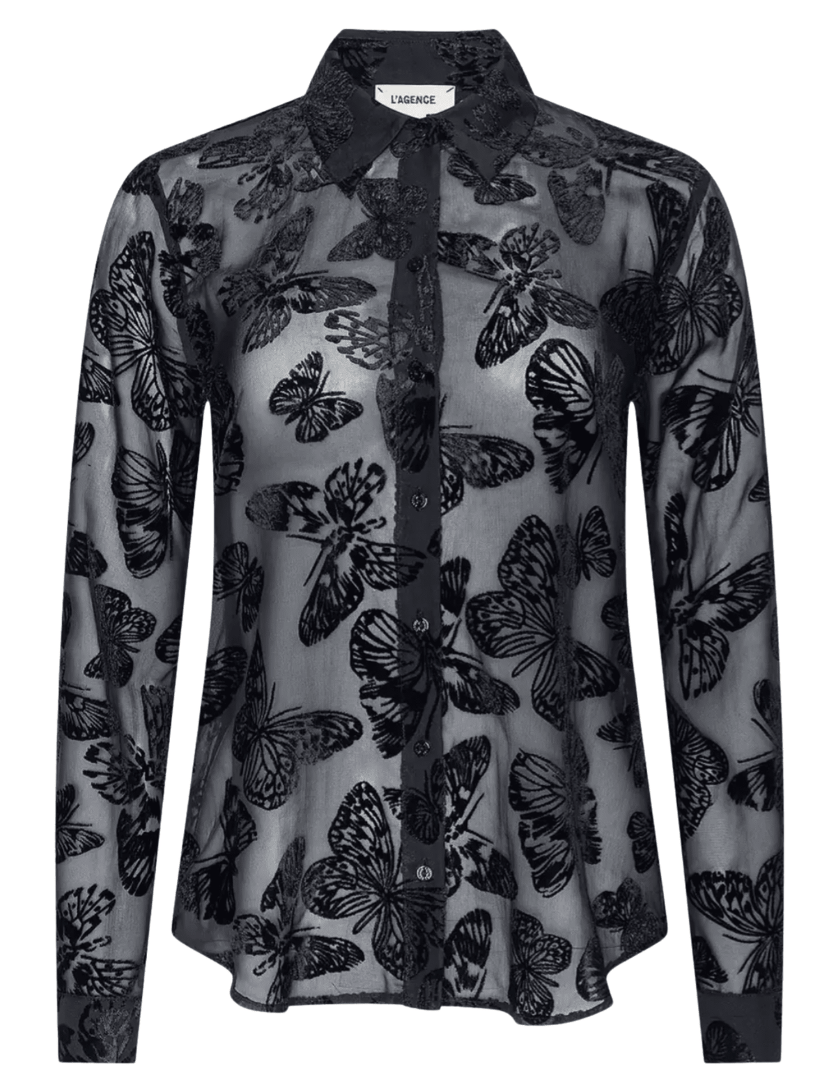 L’AGENCE Laurent Butterfly Burnout Blouse