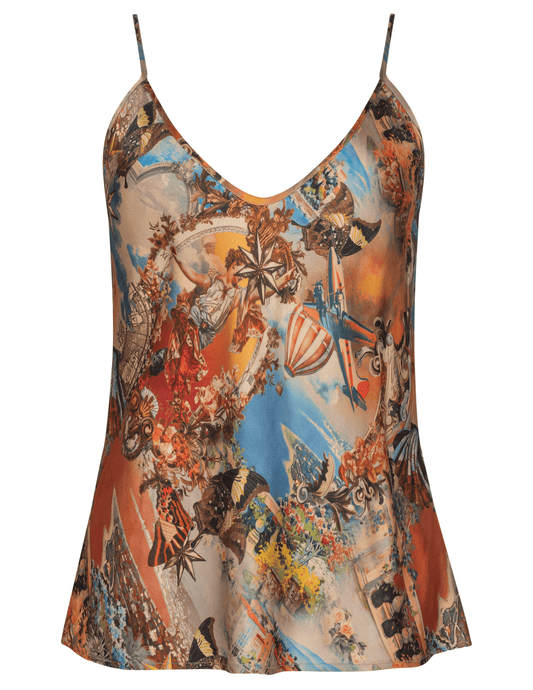 L’AGENCE Lexi Camisole Tank in Multi Collage