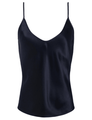 L'AGENCE Lexi Silk Camisole Tank in Midnight | Steven Dann L'AGENCE Lexi Silk Camisole Tank in Midnight | Steven Dann