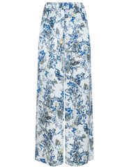 L’AGENCE Lillian silk wide leg pants butterfly print