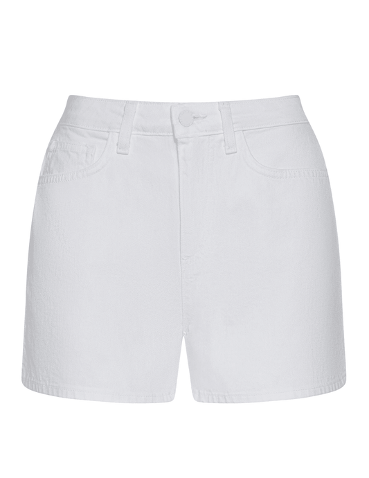 L'AGENCE Lissania Jean Short In Blanc - Buy Online