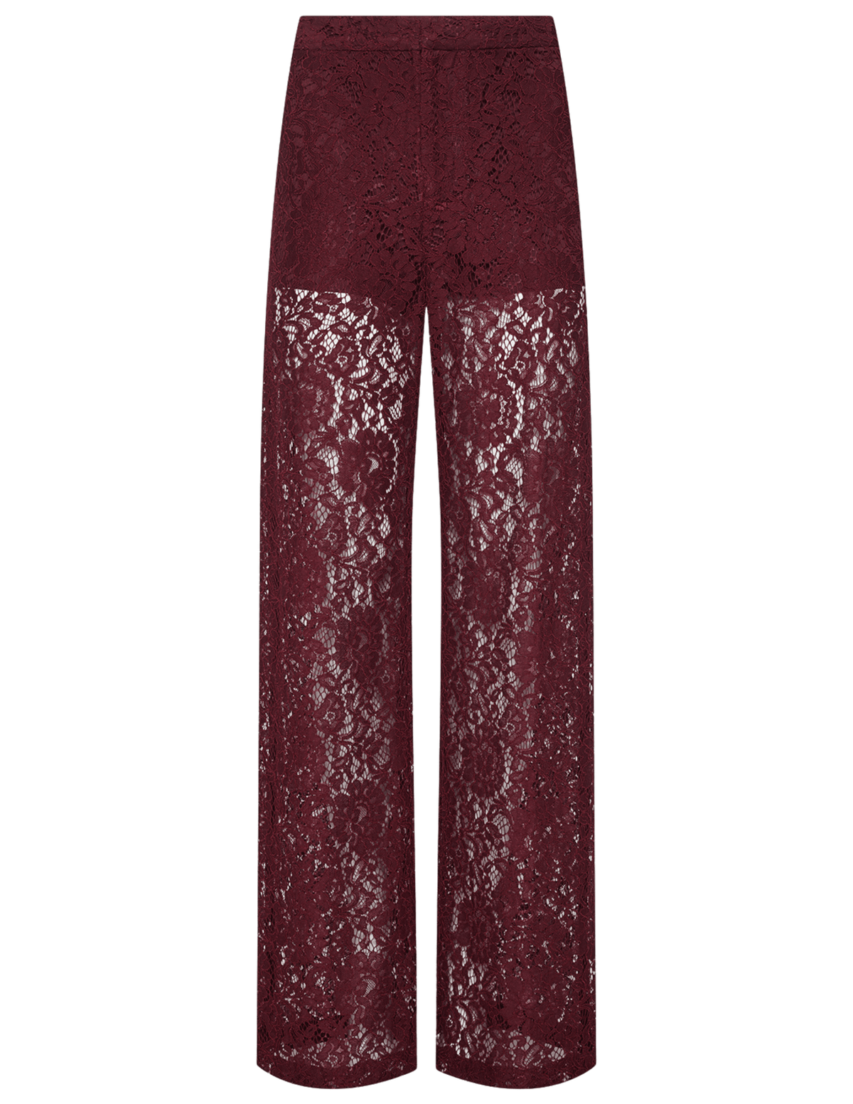 L’AGENCE Livvy Lace Straight Leg Trouser Deep Port |