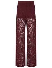 L’AGENCE Livvy Lace Straight Leg Trouser Deep Port |