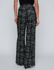 Back view of L’AGENCE Livvy Sequin Tweed Straight Leg Trouser.