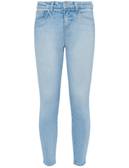 L'AGENCE Margot high rise skinny jeans in Porter wash, sleek women’s denim with a sculpted fit and classic five-pocket design front view