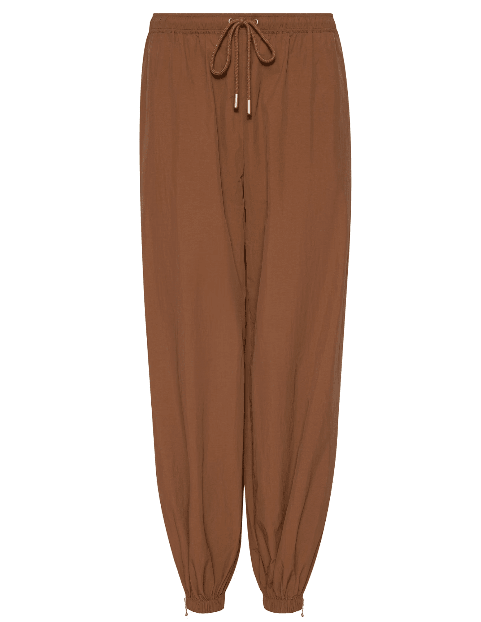 L’AGENCE Mariko zipper jogger in fawn with elastic waistband