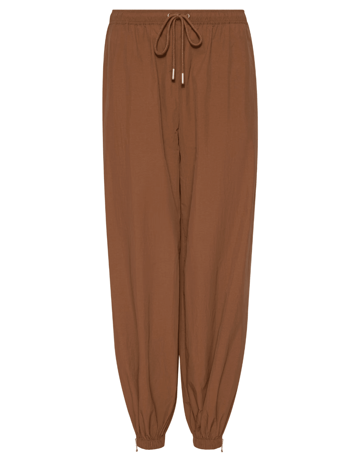 L’AGENCE Mariko zipper jogger in fawn with elastic waistband