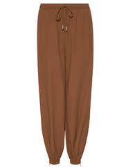 L’AGENCE Mariko zipper jogger in fawn with elastic waistband