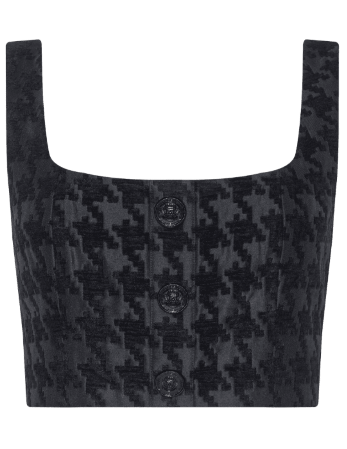 L’AGENCE Maylin Bralette Top featuring exposed zipper and cropped silhouette.