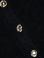L'AGENCE Melissa Knit Flare Cardigan in Black Gold