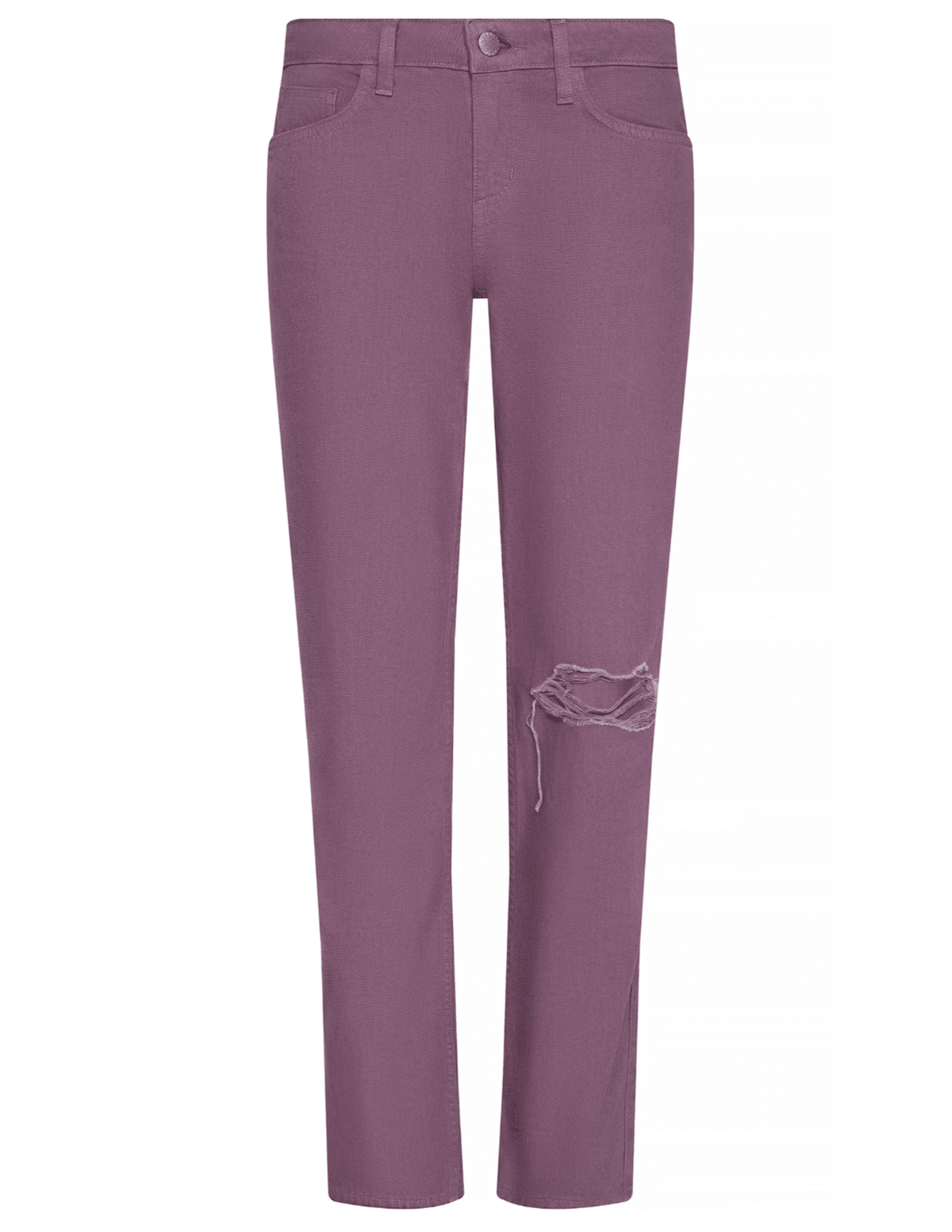 L’AGENCE Nevia low rise slouch jeans in dusty orchid front view