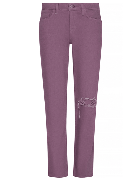 L’AGENCE Nevia low rise slouch jeans in dusty orchid front view