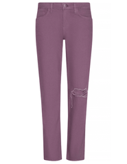 L’AGENCE Nevia low rise slouch jeans in dusty orchid front view