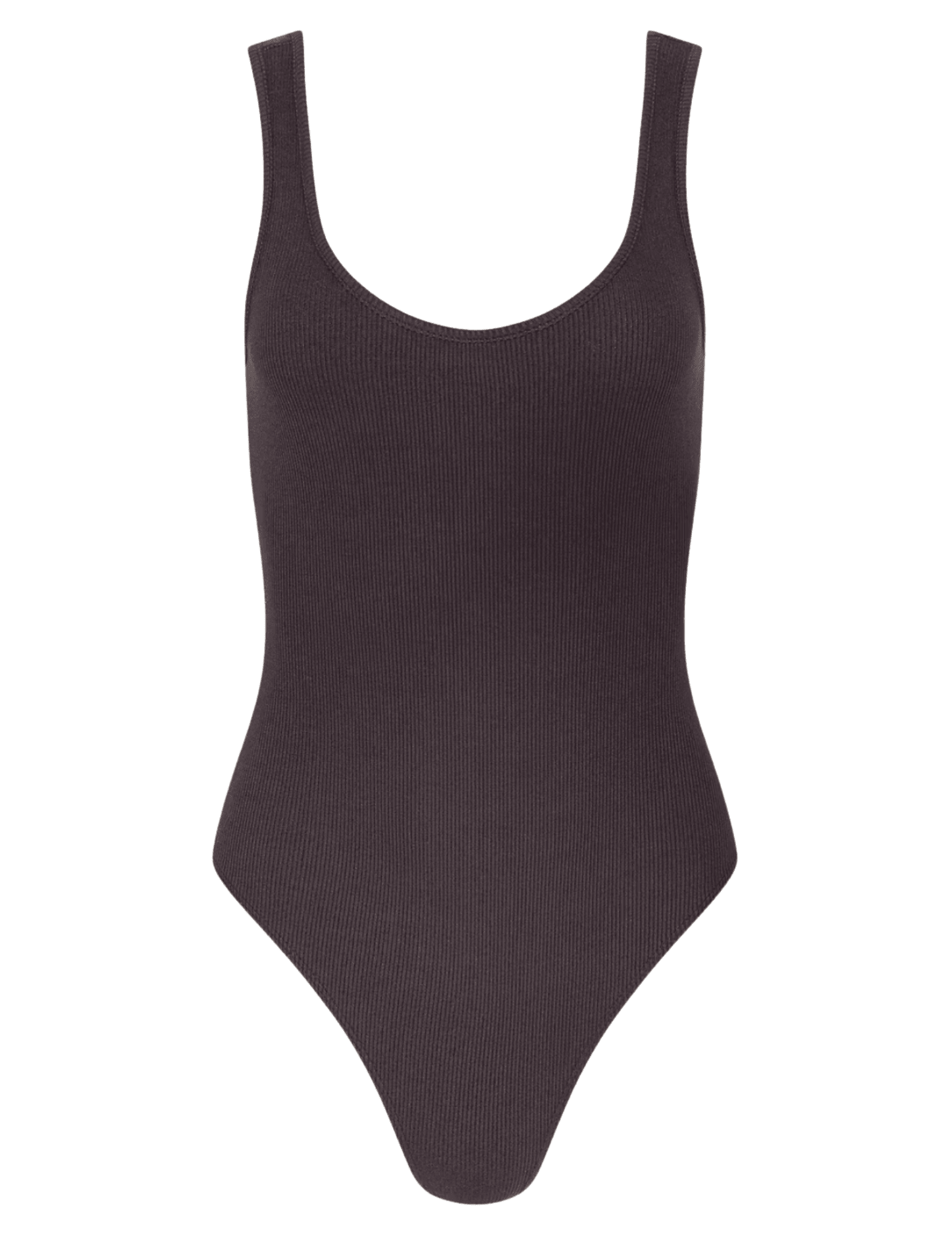 L'AGENCE Nica Scoop Neck Bodysuit in Dark Java