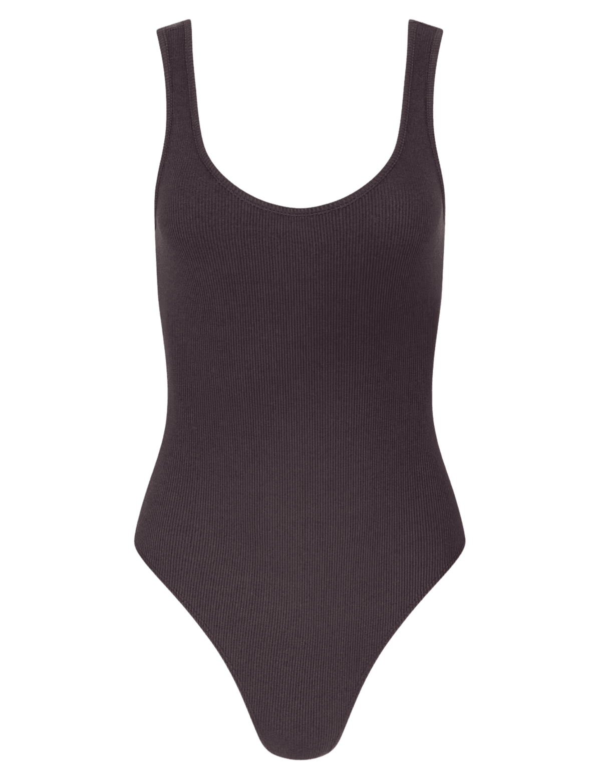 L'AGENCE Nica Scoop Neck Bodysuit in Dark Java