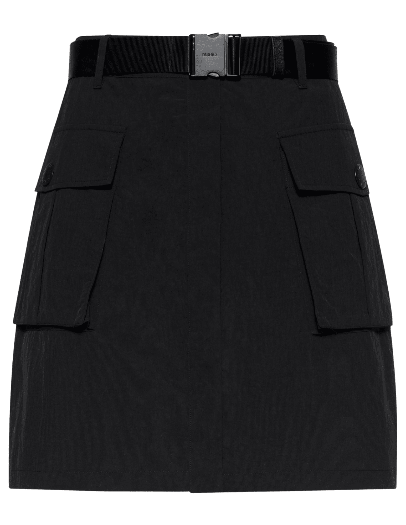 L’Agence Norene black cargo mini skirt 