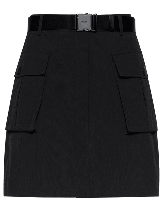 L’Agence Norene black cargo mini skirt 