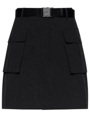 L’Agence Norene black cargo mini skirt 