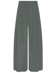 L'AGENCE Novalynn Cropped Wide Leg Pant Ash Olive