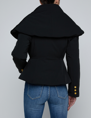 Back view of L’AGENCE Pippa Blazer highlighting structured cut and oversized collar.
