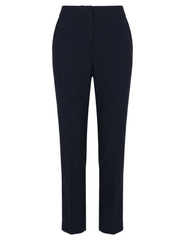 L’AGENCE Rebel trouser in midnight ivory pinstripe with high-waisted fit