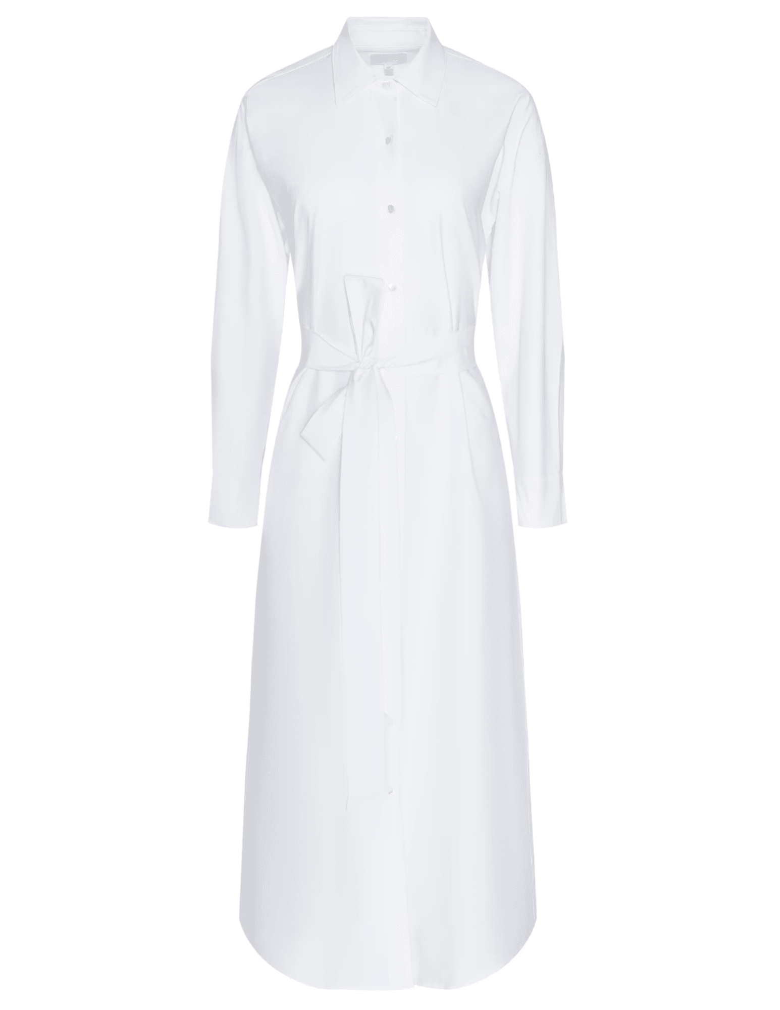 L’AGENCE Ridley poplin shirt dress in white