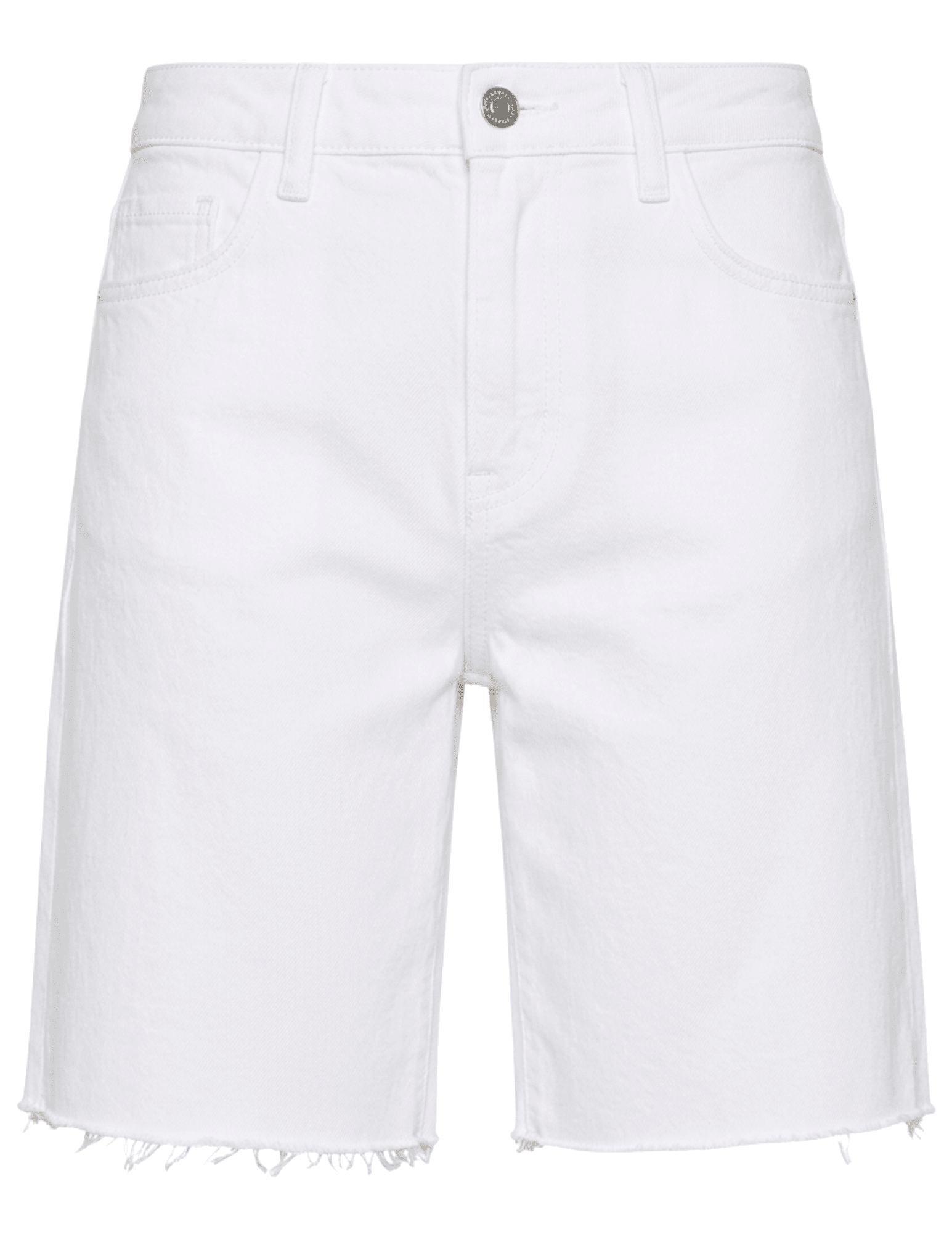 L'AGENCE River Mid Rise Bermuda Short in Blanc f