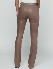 Back view of L'AGENCE Ruth High Rise Straight Coated Jean in Cardamom