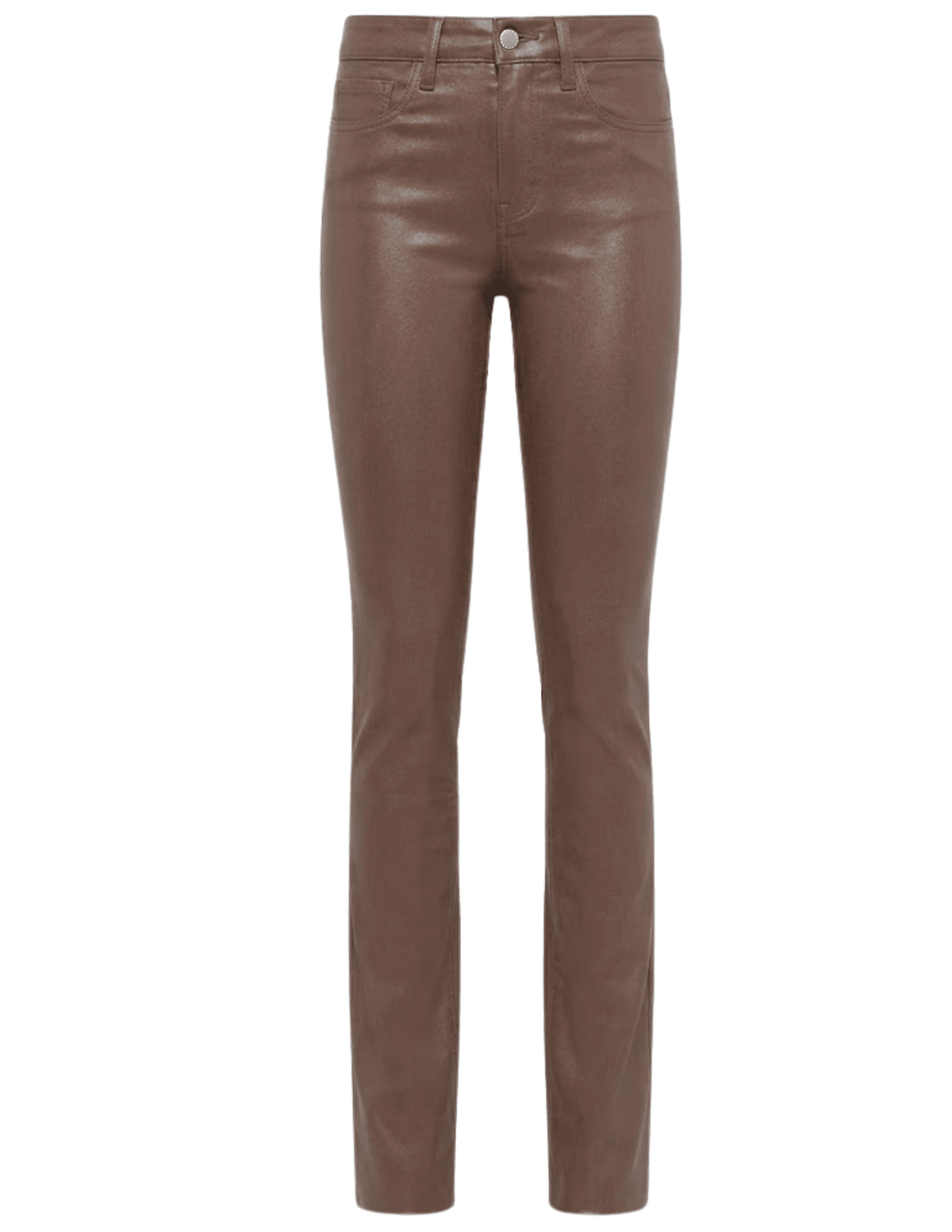 L'AGENCE Ruth High Rise Straight Coated Jean in Cardamom