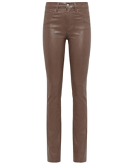 L'AGENCE Ruth High Rise Straight Coated Jean in Cardamom