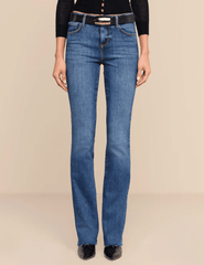 Front view of L'AGENCE Ruth High Rise Straight Jean in Newcastle