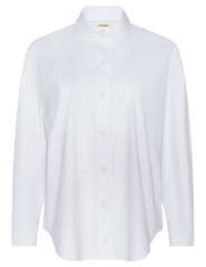 L'AGENCE Rylie Relaxed Poplin Shirt White