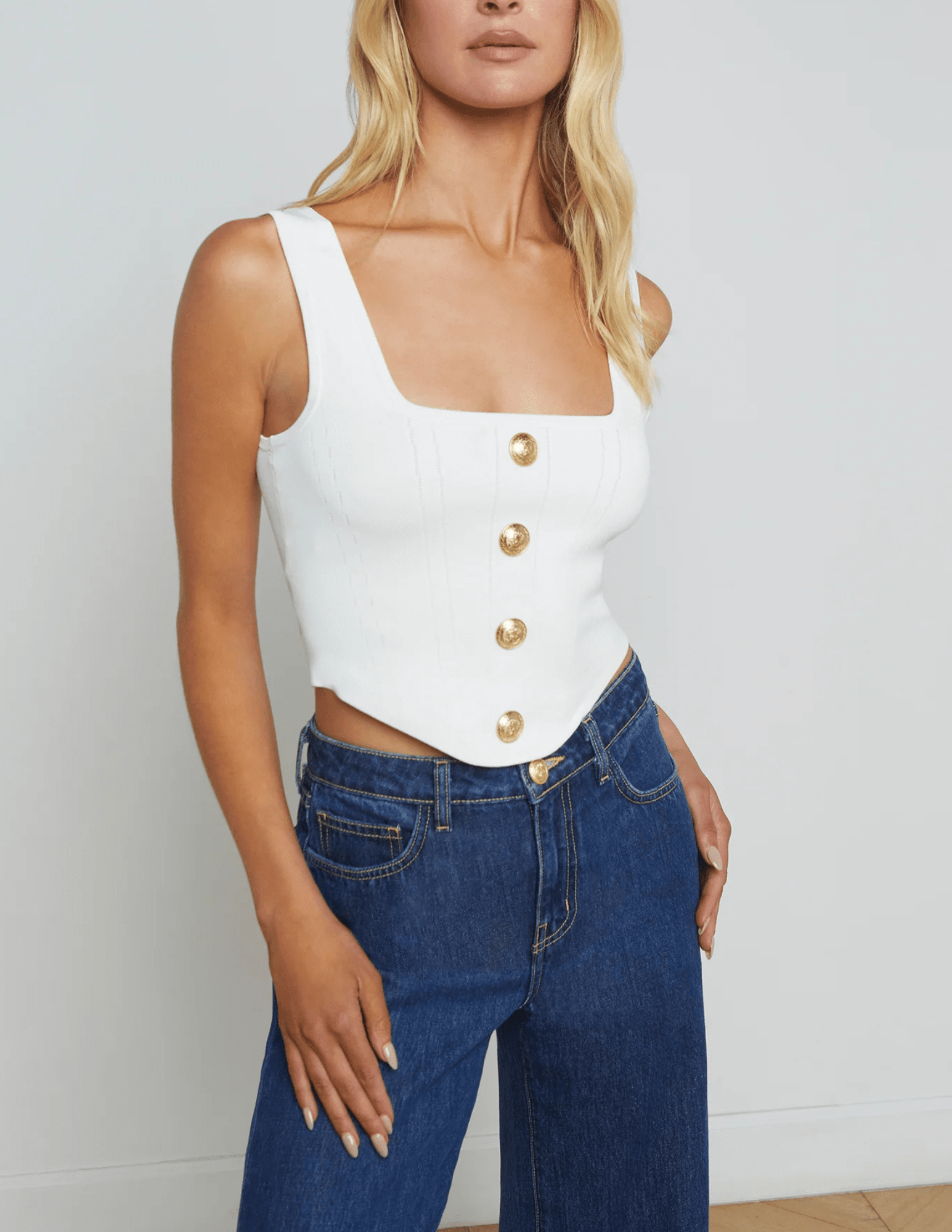 L'Agence - L'Agence Saga Square Neck Bustier Top - Buy Online