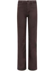 L'Agence - L'AGENCE Scottie Coated High Rise Wide Leg Jeans in Chocolate Coated - Buy Online
