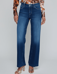 L’AGENCE Scottie High Rise Wide Leg Jeans in Delaney