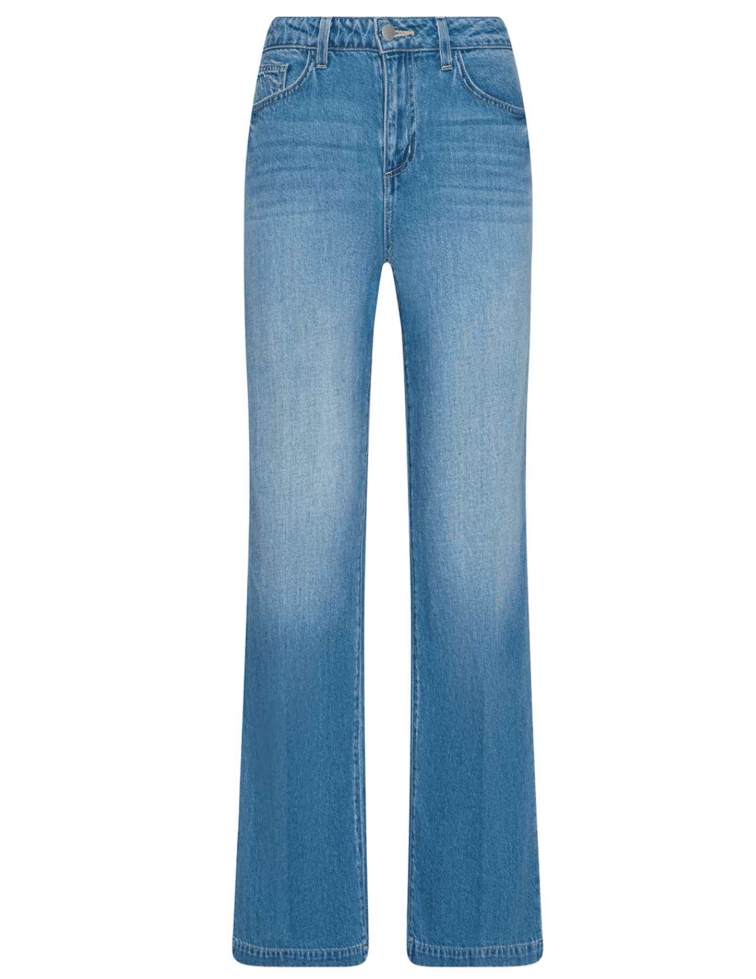 L'AGENCE Scottie high rise wide leg jeans in Anaheim vintage wash denim