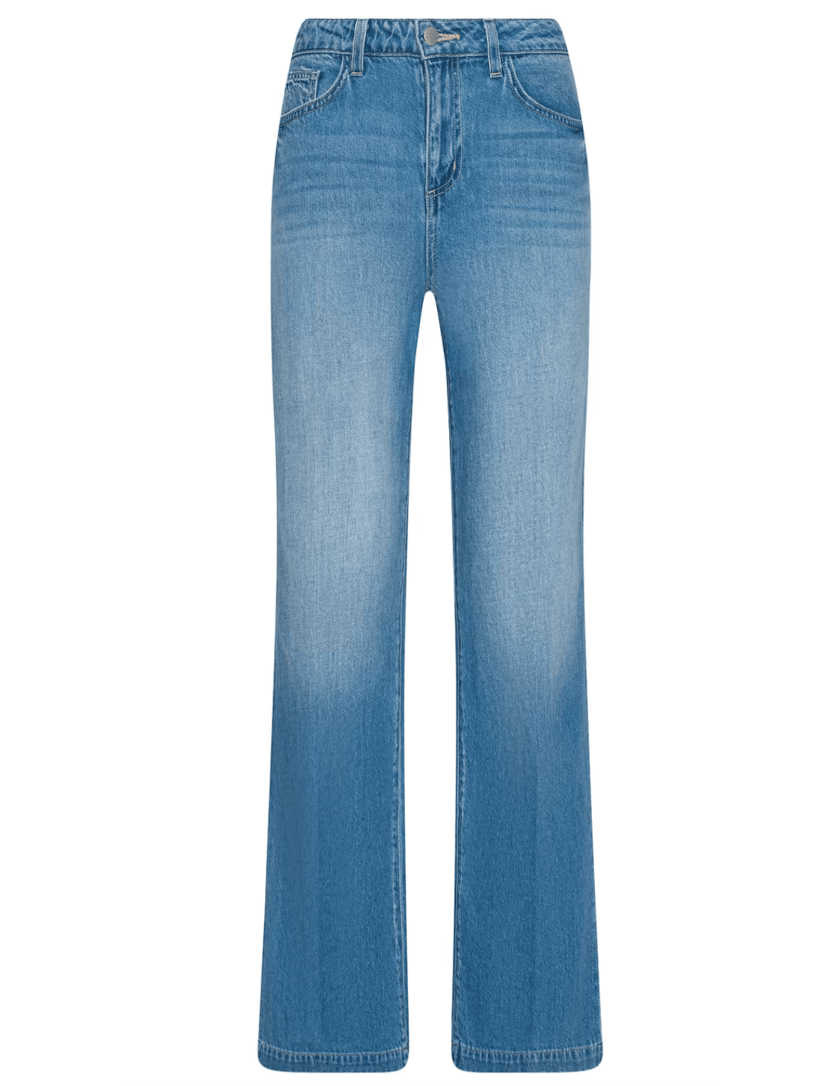 L'AGENCE Scottie high rise wide leg jeans in Anaheim vintage wash denim