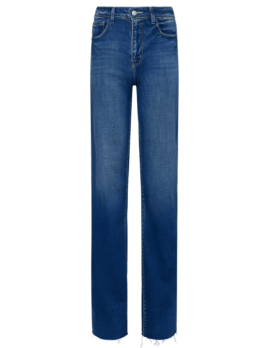 L’AGENCE Scottie High Rise Wide Leg Jeans in Hasting wash