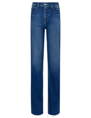 L’AGENCE Scottie High Rise Wide Leg Jeans in Hasting wash