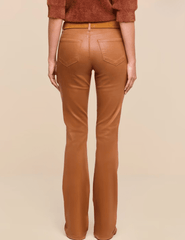 Back view of L’AGENCE Selma High Rise Baby Bootcut Jeans in Java Coated