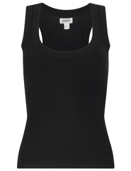 L'AGENCE Shania Racerback Tank in Black