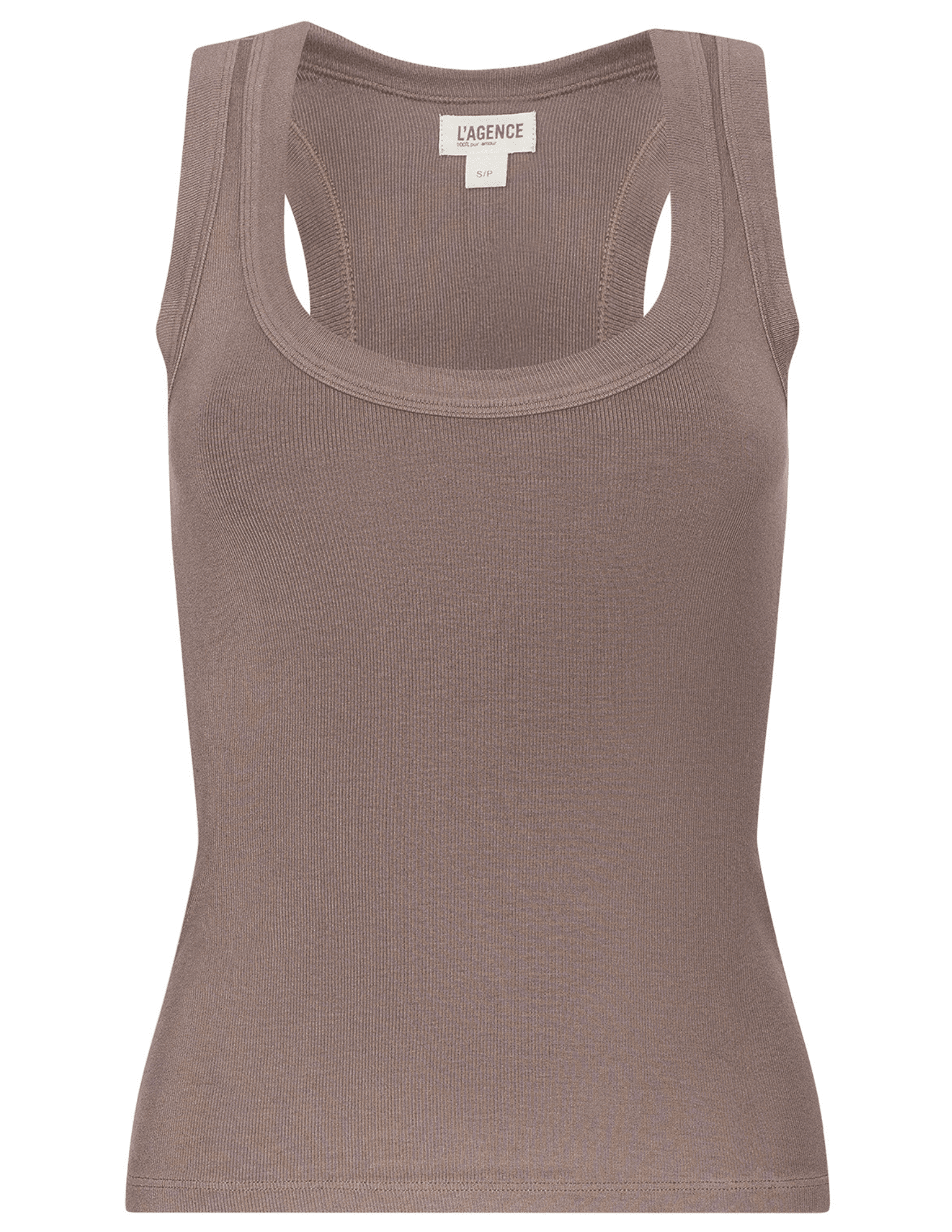 L'AGENCE Shania Racerback Tank in Cardamom
